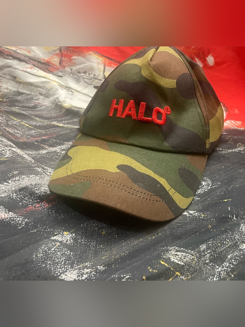 HALO Woodland Camo Pattern Hunting Cap NEW